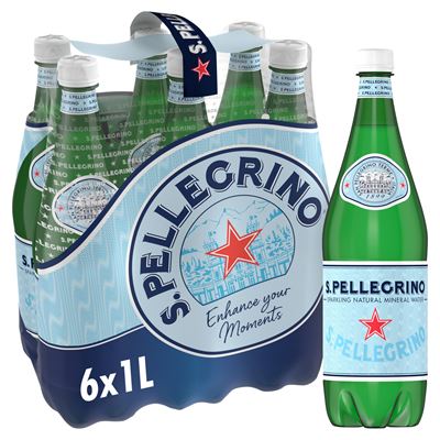 SAN PELLEGRINO Woda mineralna gazowana 6 x 1 l [kaucja]