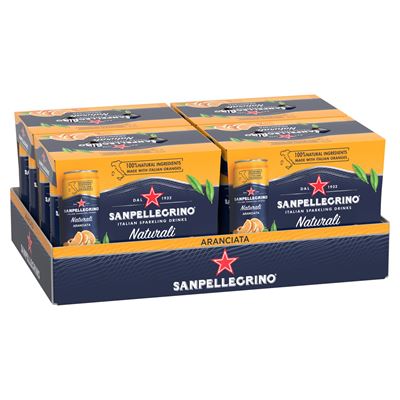 SAN PELLEGRINO ARANCIATA Napój gazowany 24 x 330 ml puszka [kaucja]
