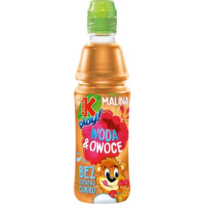 KUBUŚ PLAY! Napój Woda i owoce jabłko malina 12 x 400 ml [kaucja]