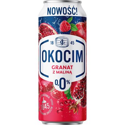 OKOCIM Granat z Maliną Piwo bezalkoholowe 4 x 500ml puszka [kaucja]