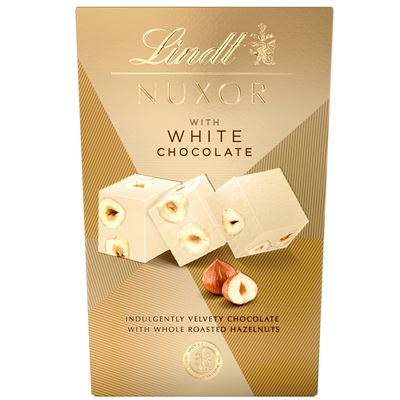 Lindt Nuxor Praliny z białej czekolady z całymi orzechami 150 g