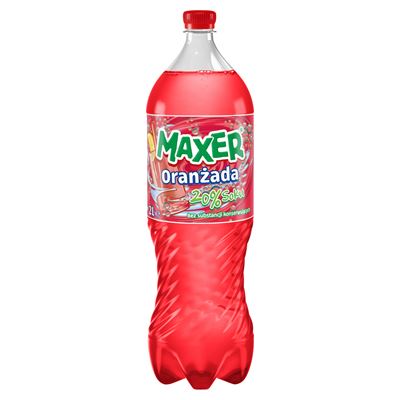 MAXER Oranżada 20% soku Napój gazowany 4x2 l [kaucja]