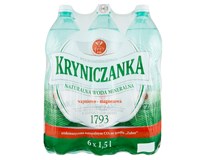 KRYNICZANKA Woda mineralna niegazowana wapniowo-magnezowa 6 x 1,5 l [kaucja]