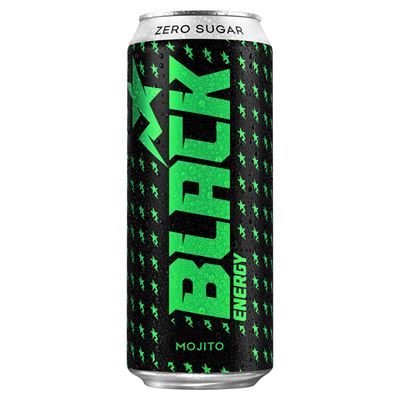 BLACK Napój energetyczny Mojito Zero 12 x 500 ml puszka [kaucja]