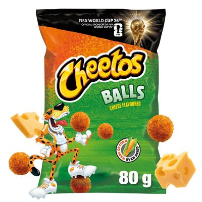 Cheetos Chrupki kukurydziane o smaku sera w kształcie piłek 80 g