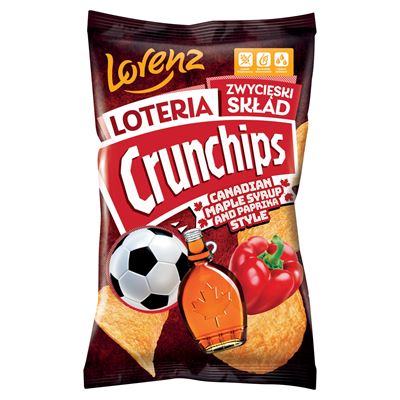 Crunchips Chipsy ziemniaczane o smaku syropu klonowego 130 g