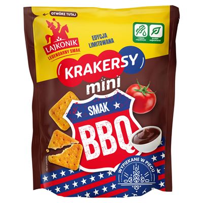 LAJKONIK Krakersy mini BBQ 14 x 100 g