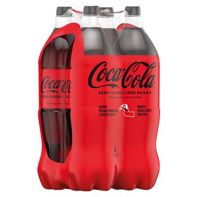 Coca-Cola Zero Napój gazowany 4 x 1,5 l [kaucja]