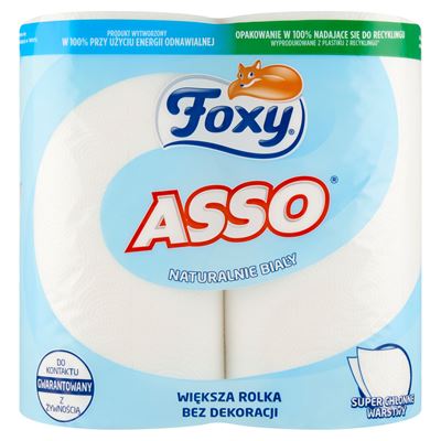 Foxy Asso Naturalnie biały Ręcznik papierowy 2 rolki