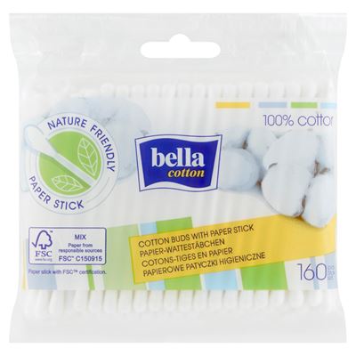 bella cotton Patyczki higieniczne 160 sztuk
