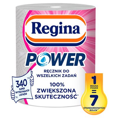 Regina Power Ręcznik papierowy 340 listków 1 rolka