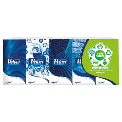 Velvet Original Chusteczki higieniczne 4 warstwowe 10 paczek