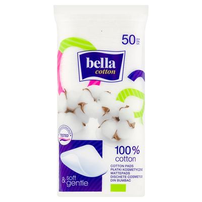 bella cotton Płatki kosmetyczne double side 50 sztuk