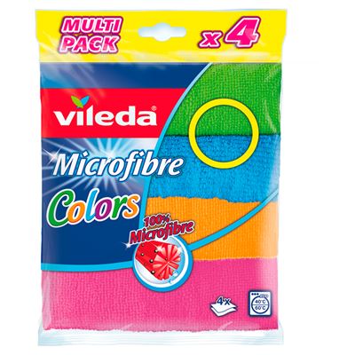 vileda Colors Ściereczki mikrofibra 4 sztuki