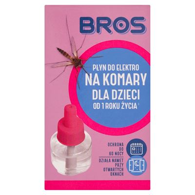 Bros Płyn na komary dla dzieci 60 nocy