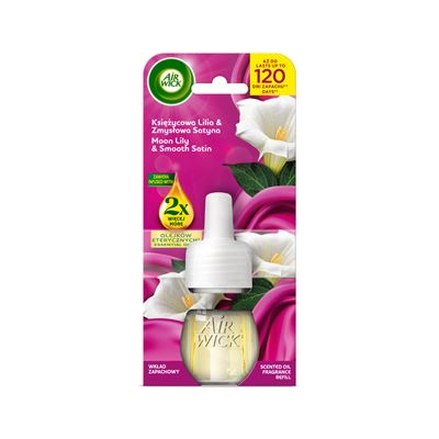 AIR WICK Essential Oils Wkład do elektrycznego odświeżacza powietrza Lilia & Zmysłowa Satyna 19 ml
