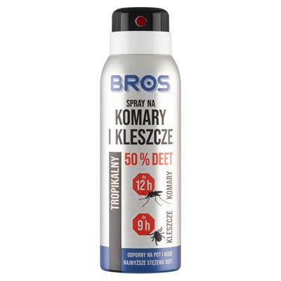 Bros Tropikalny Spray na komary i kleszcze 90ml