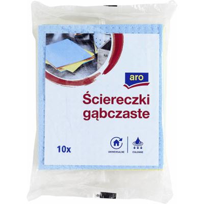 aro Ściereczki gąbczaste 10 sztuk