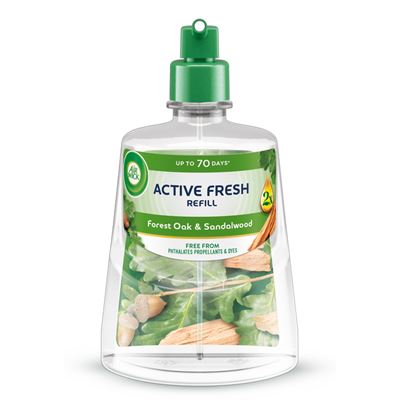 AIR WICK Active Fresh Wkład do odświeżacza powietrza Dąb & Drzewo Sandałowe 228 ml