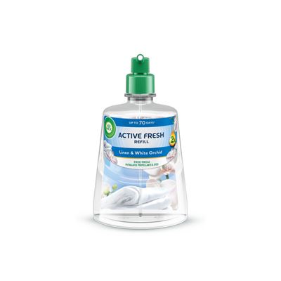 AIR WICK Active Fresh Wkład do odświeżacza powietrza Świeże Pranie & Orchidea 228 ml