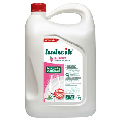 ludwik Płyn do naczyń malinowy 5 kg