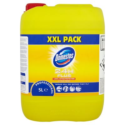 Domestos PROF 24H Plus Citrus Fresh Professional XXL Płyn czyszcząco-dezynfekujący 5 l