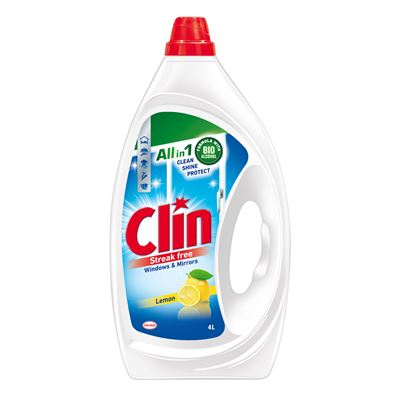 Clin All in 1 Lemon Płyn do mycia szyb 4 l