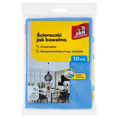 JAN Niezbędny Ściereczki uniwersalne 10 sztuk