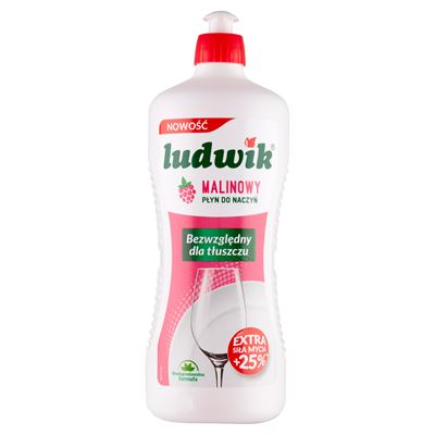 ludwik Płyn do naczyń malinowy 900 g