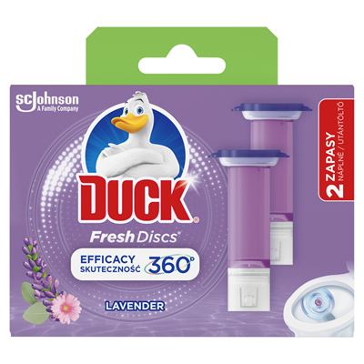 DUCK Fresh Discs Lavender Zapas krążka żelowego do toalety 72 ml (2 zapasy)