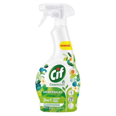 Cif Cleanboost Uniwersalny 3w1 Zielona herbata i eukaliptus 500 ml