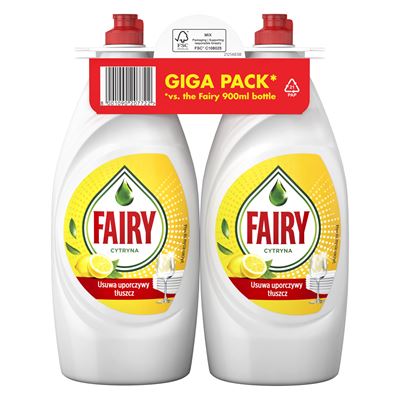 FAIRY Lemon Płyn do mycia naczyń 2 x 900 ml