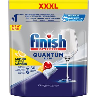 finish QUANTUM All in 1 Lemon Tabletki do zmywarki 60 sztuk