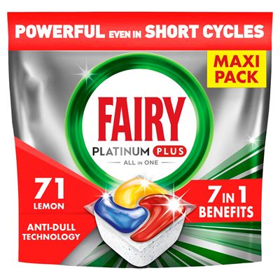 FAIRY Platinum Plus All in One Lemon Tabletki do zmywarki 71 sztuk