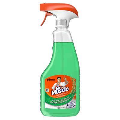 MR. MUSCLE 5in1 Płyn do szyb i innych powierzchni zielony Rozpylacz 500 ml