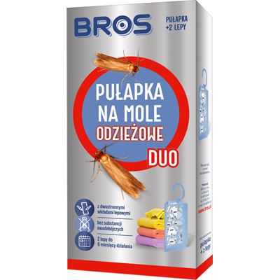 Bros Duo Pułapka na mole odzieżowe + 2 lepy 74 g