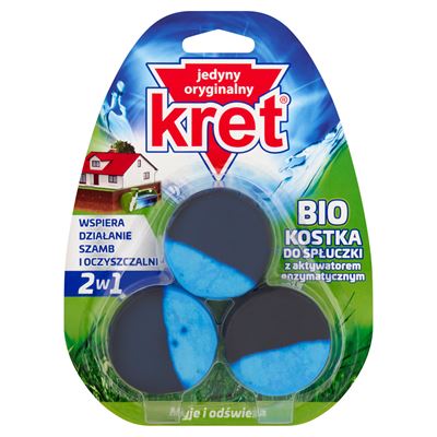 KRET Kostka do WC 50 g 3 sztuki