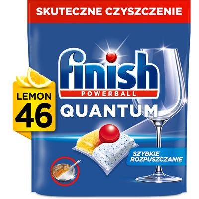 finish QUANTUM All in 1 Lemon Tabletki do zmywarki 46 sztuk