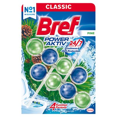 Bref WC Power Aktiv Zawieszka do muszli WC sosnowy las 50 g 2 sztuki
