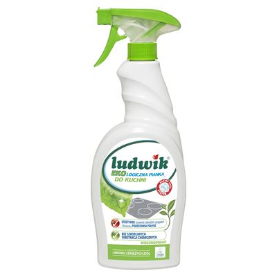 ludwik Ekologiczna Pianka do czyszczenia kuchni o zapachu limonki i świeżych ziół 750 ml