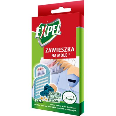 EXPEL Zawieszka na mole o zapachu świeżego prania 1 sztuka