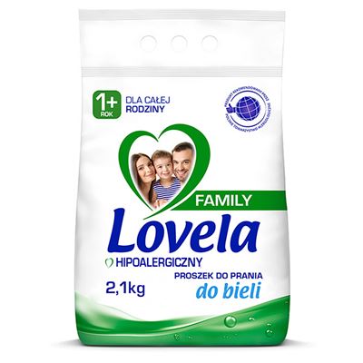 Lovela Family Proszek do prania białe 2,1 kg