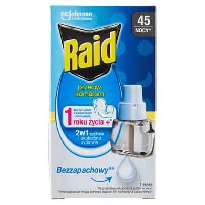 Raid Płyn do elektrofumigatora owadobójczego 45 nocy