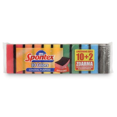 Spontex Zmywaki Color 10+2 sztuki