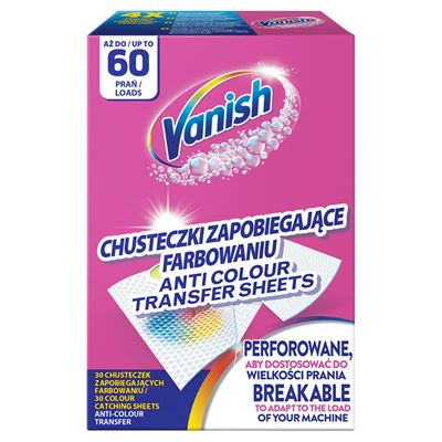 Vanish Chusteczki wyłapujące kolor 53 g