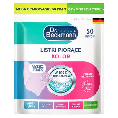 Dr. Beckmann Magic Leaves Listki do prania Fresh Blossom 50 sztuk 258 g