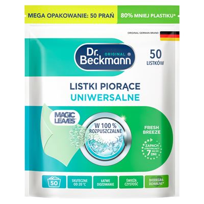 Dr. Beckmann Magic Leaves Uniwersalne listki do prania 50 sztuk 258 g