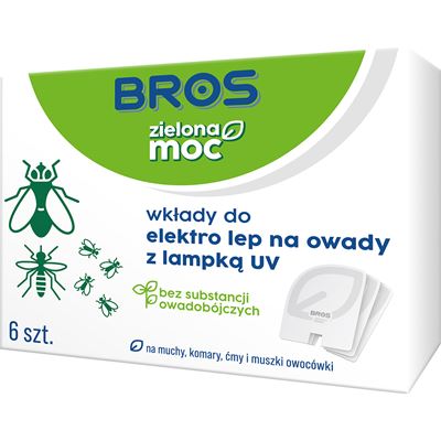 Bros Wkład do elektrycznego lepu na owady 6 sztuk