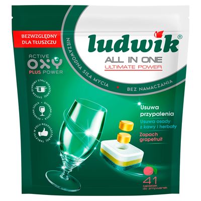 ludwik All in one Grapefruit Tabletki do zmywarki 41 sztuk