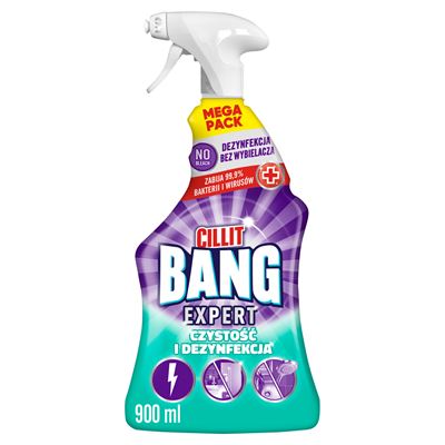 CILLIT BANG Power Clean Czystość i dezynfekcja Spray 900 ml